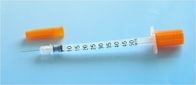 Wegwerfinsulin-Spritze des Luer-Verschluss-Wegwerfmedizinischen geräts mit Nadel