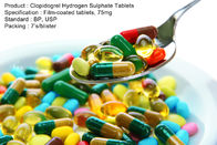 Clopidogrel-Wasserstoff-Sulfat-Tablet-Filmtabletten, Mundmedikationen 75mg