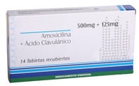 Amoxicillin und Clavulanate-Kaliumtablets 250mg+125mg, 500mg+125mg, Mundantibiotika der medikations-875mg+125mg