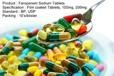 Faropenem-Natriumtablet-Filmtabletten, 150mg, Mundantibiotika der medikations-200mg